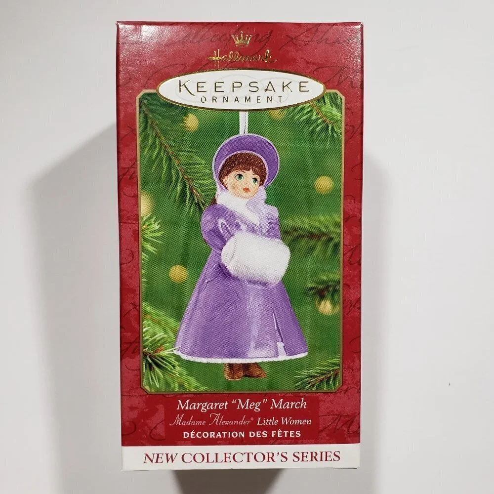 NWT - 2001 Madame Alexander - Little Women #1 - Meg Hallmark Keepsake Ornament